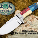 New Custom Handmade D2 Tool Steel Hunting Skinning Knife