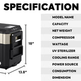 JP40 Pro Dual Zone Wheeled Portable Freezer | ICECO | 40 LT