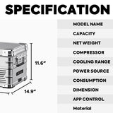 APL20 Light Duty Aluminum Freezer Single Zone | ICECO | 20 LT