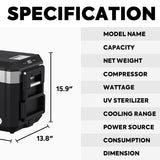 JP30 Pro Single Zone Wheeled Portable Freezer With Cover | ICECO | 30 LT