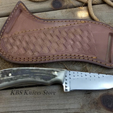 Ridge Rider – Antler Handle Cross Draw Sheath Knife for Sale