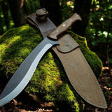 Custom Handmade Bolo Knife: High Carbon Steel with Walnut Wood Handle