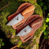 Ranch Cowboy Knives and Sheaths – Handmade Wirecut Damascus Blades