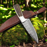 The "Elk Hunter" - Custom Handmade Elk Hunting Knife with Sheath