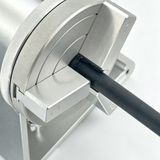 Circular drum on power wrapping and drying machine with black axle bar