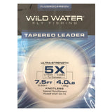 5X Fluorocarbon Leader, 7.5' Long | 3 Pack | Wild Water Fly Fishing