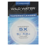 5X Fluorocarbon Leader, 9' | 3 Pack | Wild Water Fly Fishing