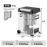 ICECO IPT20 Pickup Truck 12V Portable Fridge Freezer - 18.3L Compact Overland Fridge
