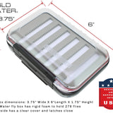 Dry Fly Assortment, 72 Dry Flies | 2 Sided Fly Box | Wild Water Fly Fishing