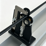 Power wrapping and drying machine base with pulleys, knobs, and handle rod