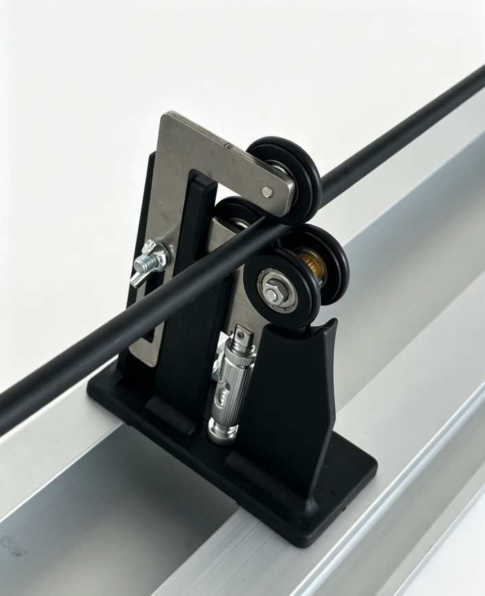 Power wrapping and drying machine base with pulleys, knobs, and handle rod