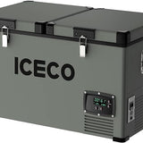 VL60 Dual Zone Metal Fridge Freezer with Cover | ICECO | 60LT