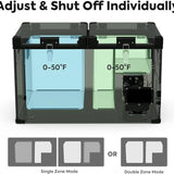 VL60 Dual Zone Metal Fridge Freezer with Cover | ICECO | 60LT