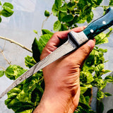 Filleting Knife – 7" Damascus Steel Blade