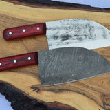 Full Tang Custom Handmade Damascus Steel Chef / Chopper Knife