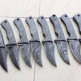 Everyday Carry Skinning Knife Custom Handmade Full Tang Damascus Steel with Damascus Scales, 7.25-inch - The Urbanedge