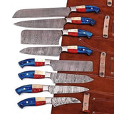 08 PCS Custom Handmade Damascus Kitchen Set