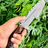 Custom Handmade Damascus Tracker knife