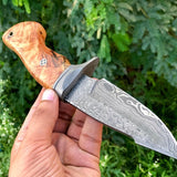 Custom Handmade Damascus Hunting knife
