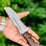 Custom Handmade Damascus Tracker knife