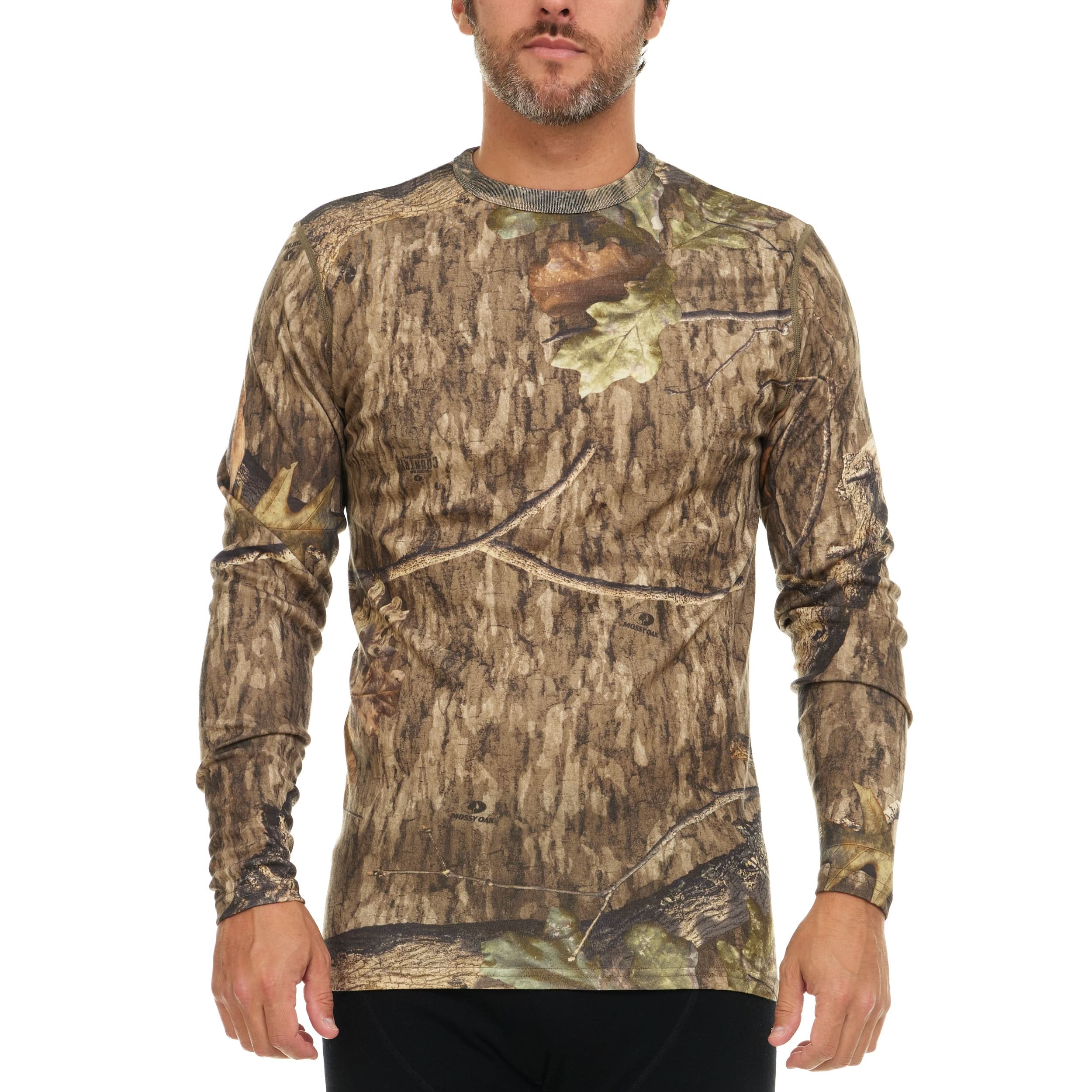 100% Merino Wool - Men's Long Sleeve Crew Shirt - Thermal Base Layer