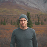 100% Merino Wool - Men's Long Sleeve Crew Shirt - Thermal Base Layer