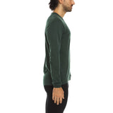 100% Merino Wool - Men's Long Sleeve Crew Shirt - Thermal Base Layer