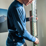 100% Merino Wool - Men's Long Sleeve Crew Shirt - Thermal Base Layer