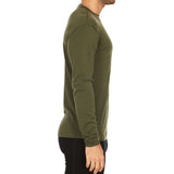 100% Merino Wool - Men's Long Sleeve Crew Shirt - Thermal Base Layer