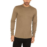 100% Merino Wool - Men's Long Sleeve Crew Shirt - Thermal Base Layer