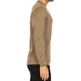 100% Merino Wool - Men's Long Sleeve Crew Shirt - Thermal Base Layer