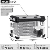 APL55 Dual Zone 12 Volt Fridge | ICECO | 55 LT