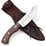 TimberStrike O1 Tool Steel Survival Knife – 9-Inch Tactical Blade with Walnut Wood Handle