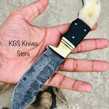 Custom Forged Damascus Steel Handmade Hunting Knife