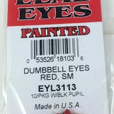 Dumbell Painted Lead Eyes