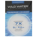 7X Fluorocarbon Leader, 9' | 3 Pack | Wild Water Fly Fishing