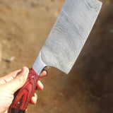 08 PCS Damascus Steel Kitchen Knives Set