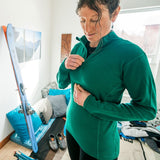Midweight Women's Wool 1/4 Zip - 100% Merino Wool