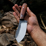 RidgeHunter High-Carbon Steel Survival Knife – 9-Inch Tactical Blade with Rosewood Handle