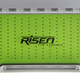 Waterproof fly boxes with green silicone insert