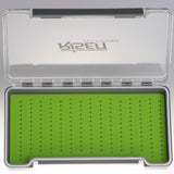 Waterproof fly boxes with green silicone insert
