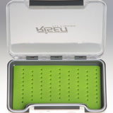 Waterproof fly boxes with green silicone insert