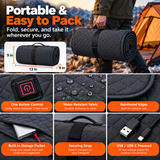 LITEGUEST 6-Zone Heated Tent Floor Mat | Large USB Heated Camping Mat