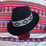 Tall Fedora Sample Hat Black