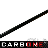 Black carbon fiber composite rod blank with ARWC branding