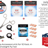 Euro Nymphing Fly Fishing Kit, 3wt Euro Nymphing Rod | 10ft | 4-piece | Wild Water Fly Fishing