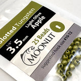 Moonlit Slotted Tungsten Beads (25 pack)