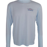 Men's Sun Protective Fishing Shirt Arctic Blue/Freestone Cutthroat Trout