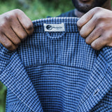 Grand Flannel, Dark Blue Mini Check