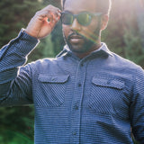 Grand Flannel, Dark Blue Mini Check